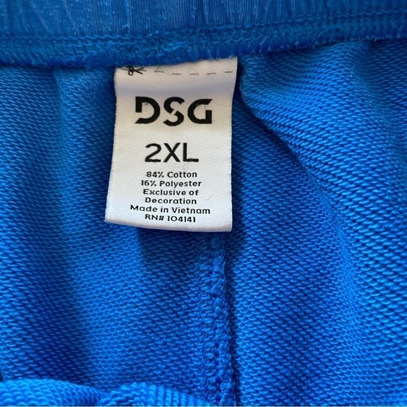 Dsg mens blue sweatpants shorts - Picture 3 of 5